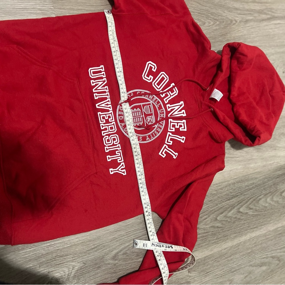 Cornell University Red Hoodie Sweater Size Small - Picture 6 of 6